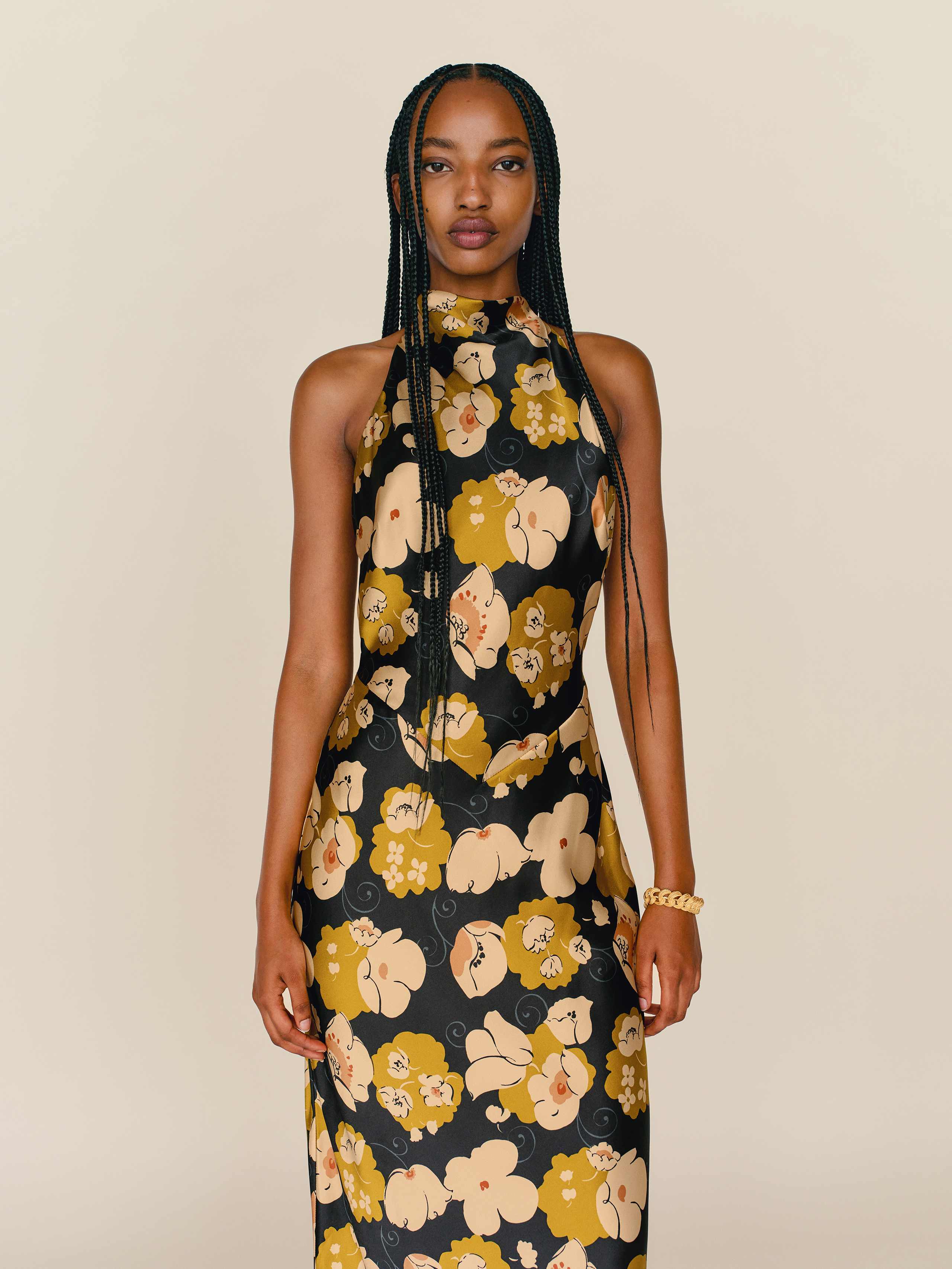 Petites Bianca Silk Dress