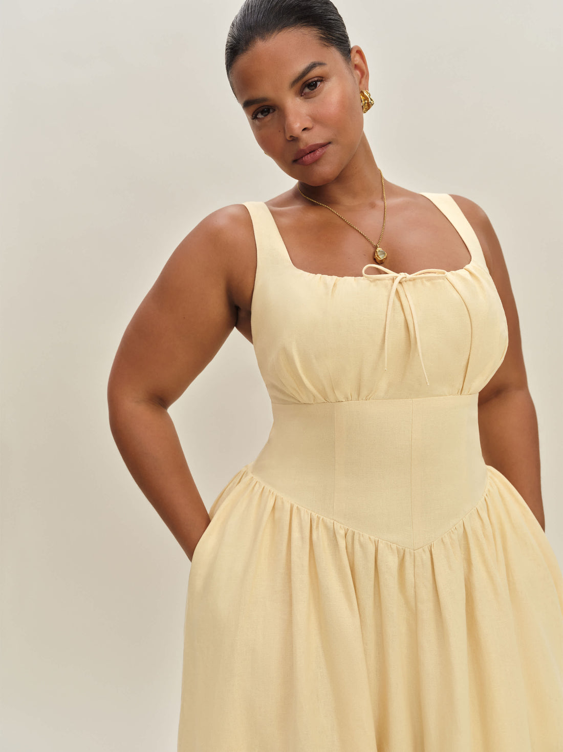 Balia Linen Dress Es