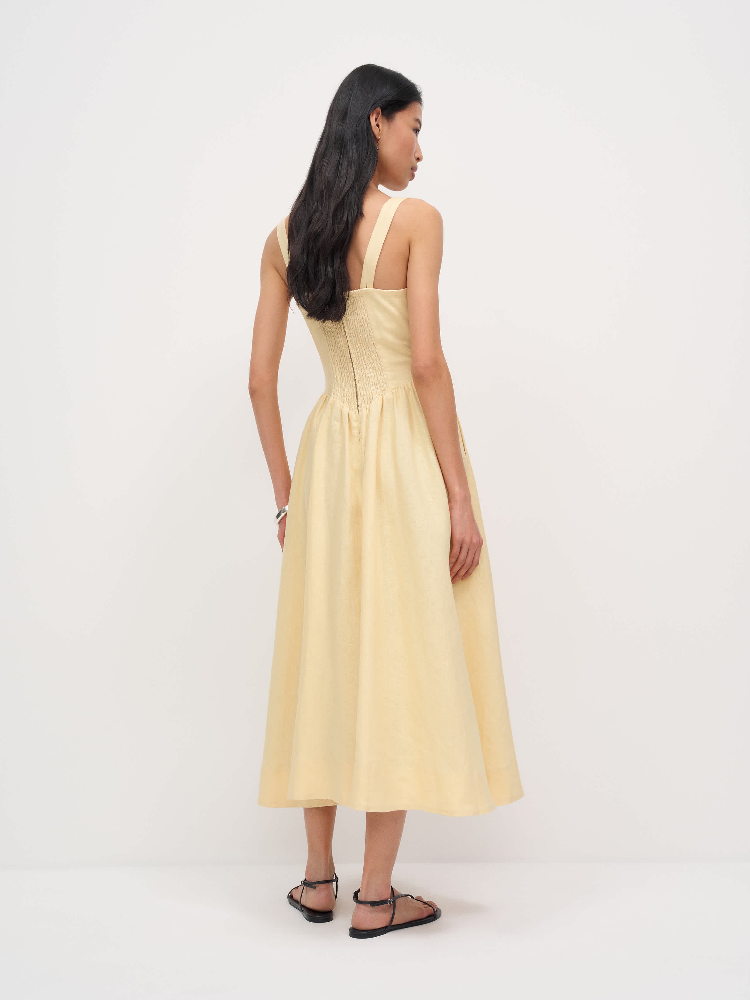 Petites Balia Linen Dress