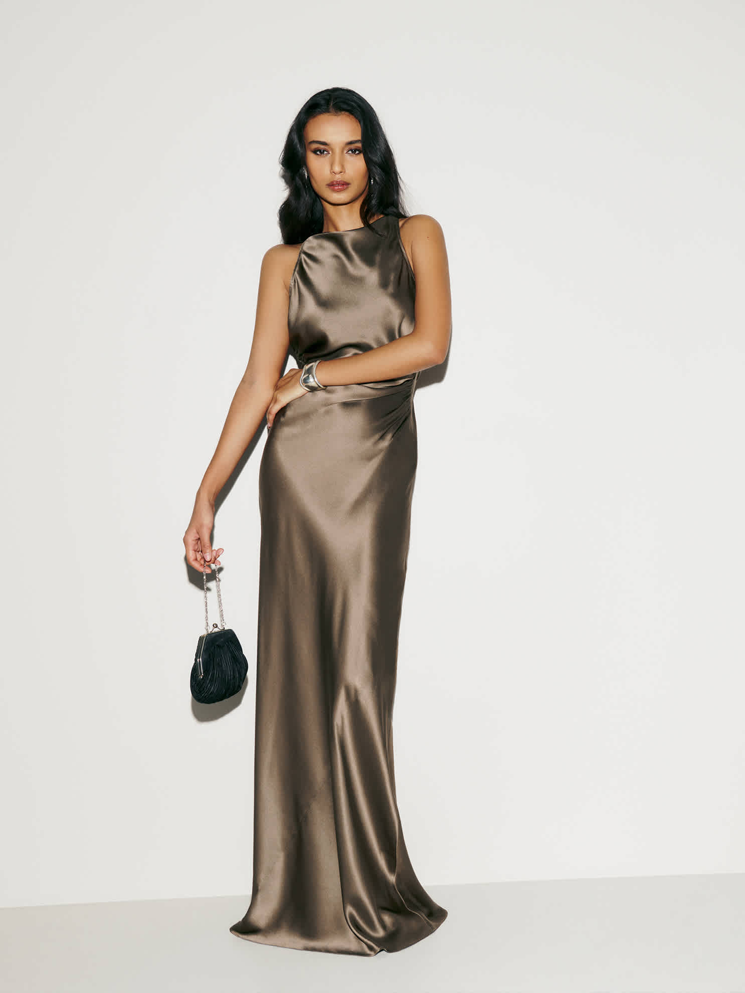 Petites Anaiis Silk Dress