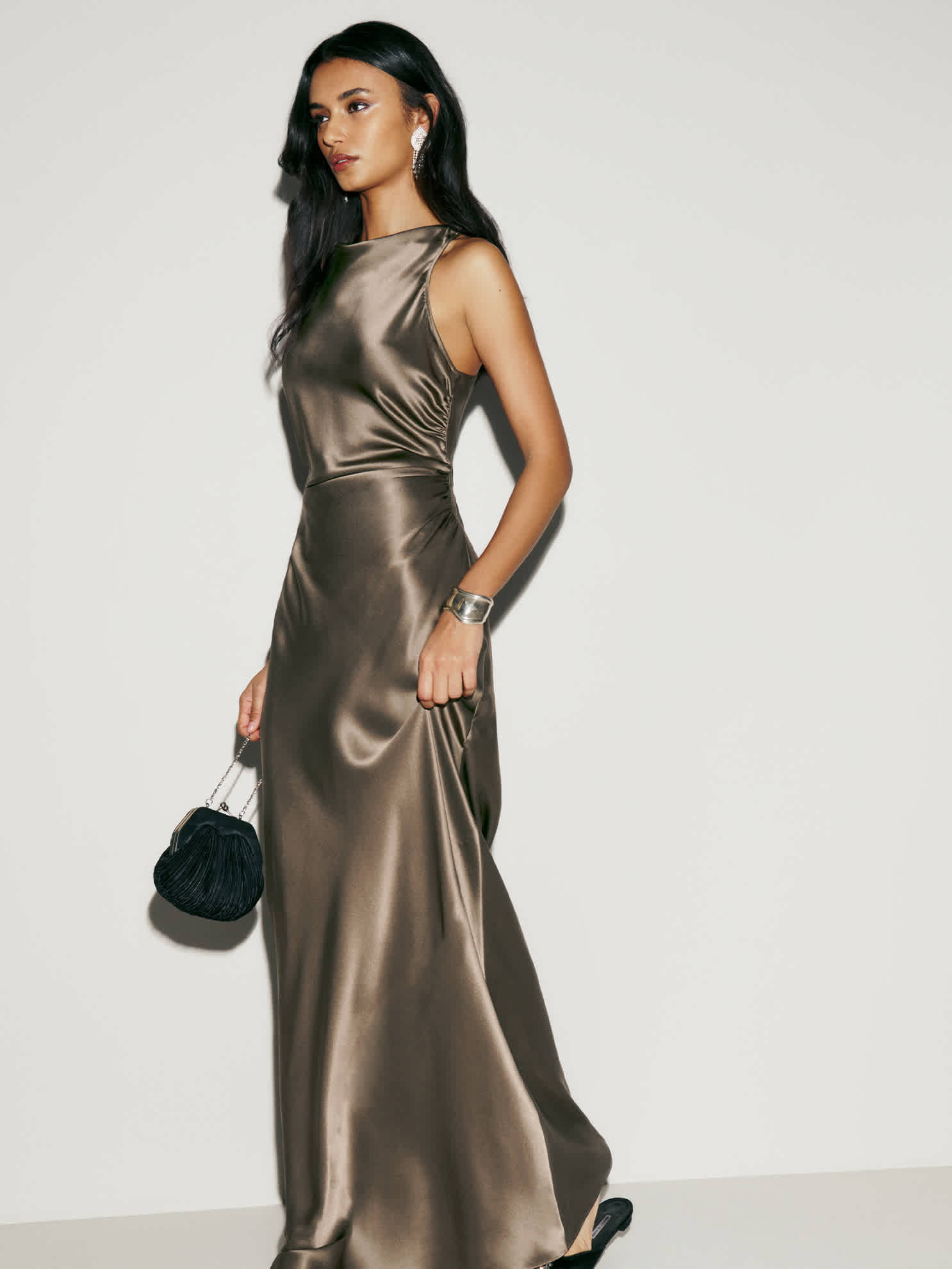 Petites Anaiis Silk Dress