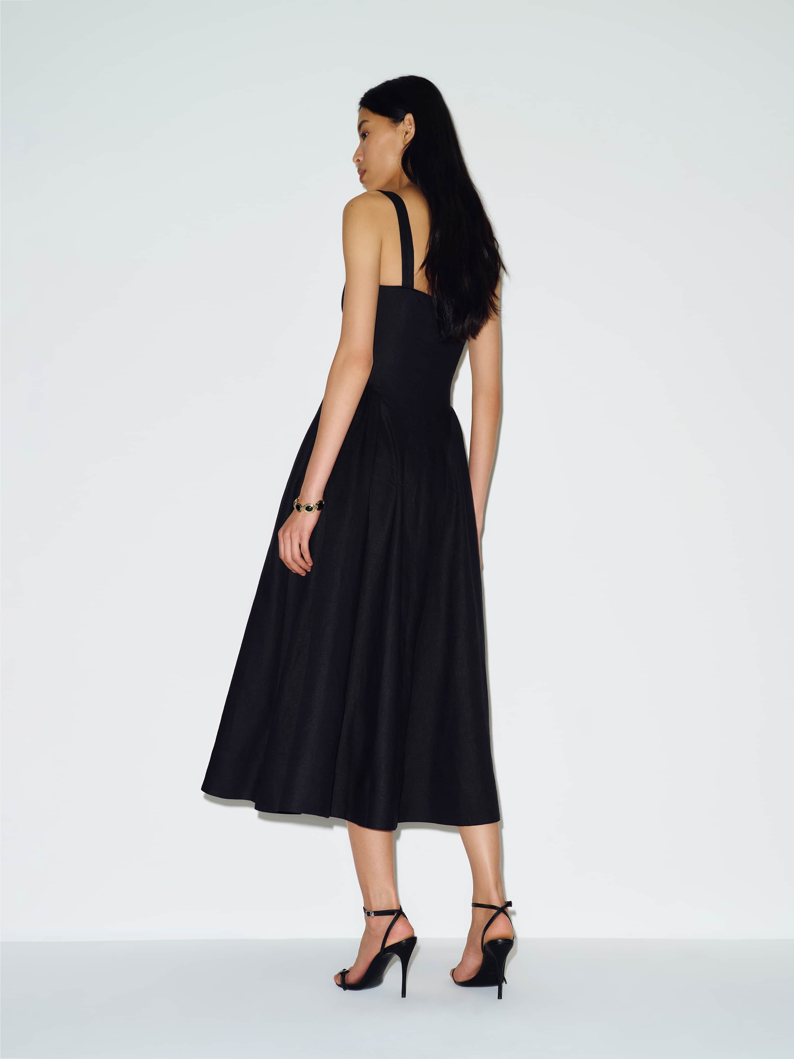 Petites Birdie Linen Dress