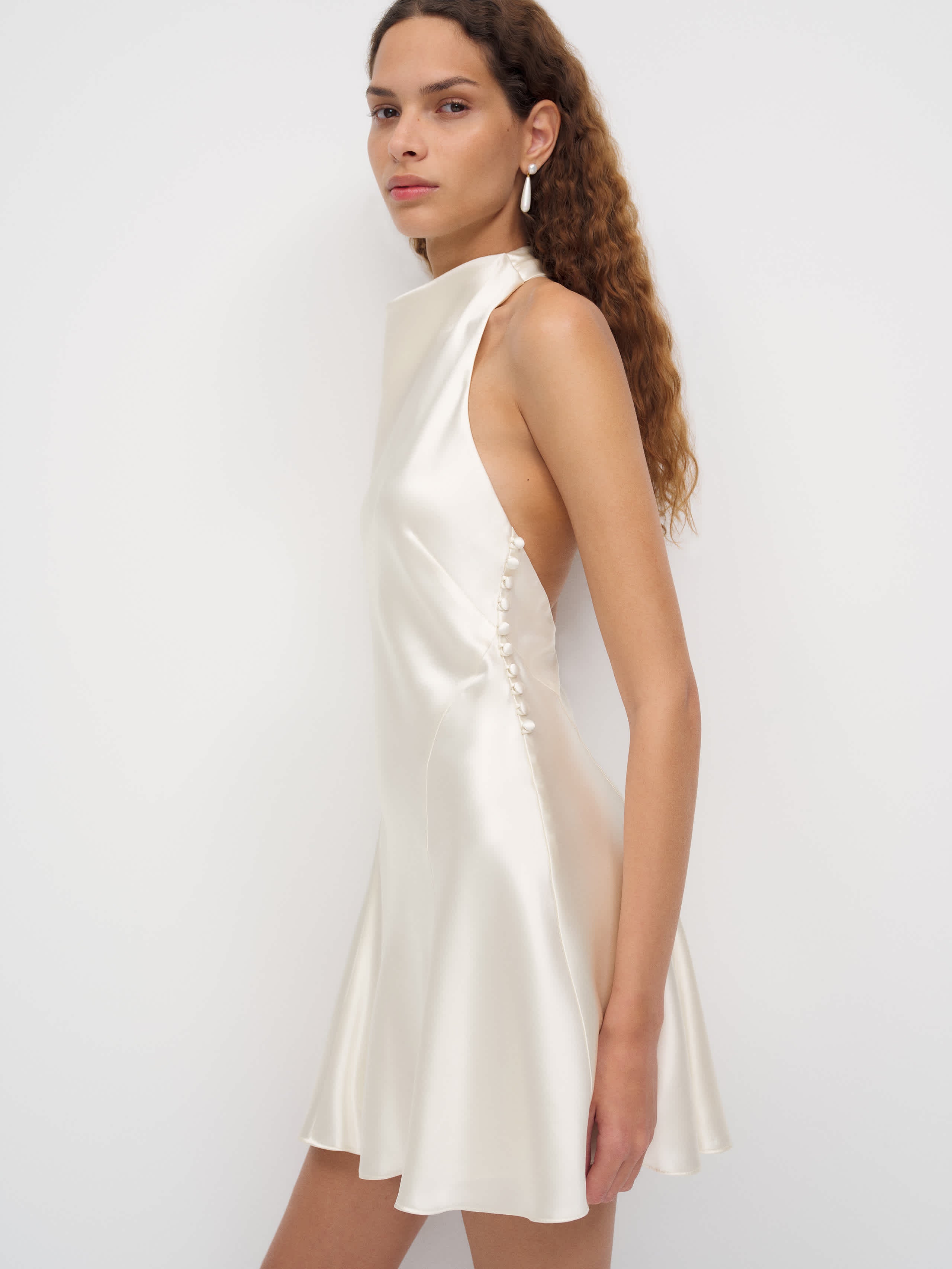 Roy Silk Mini Dress