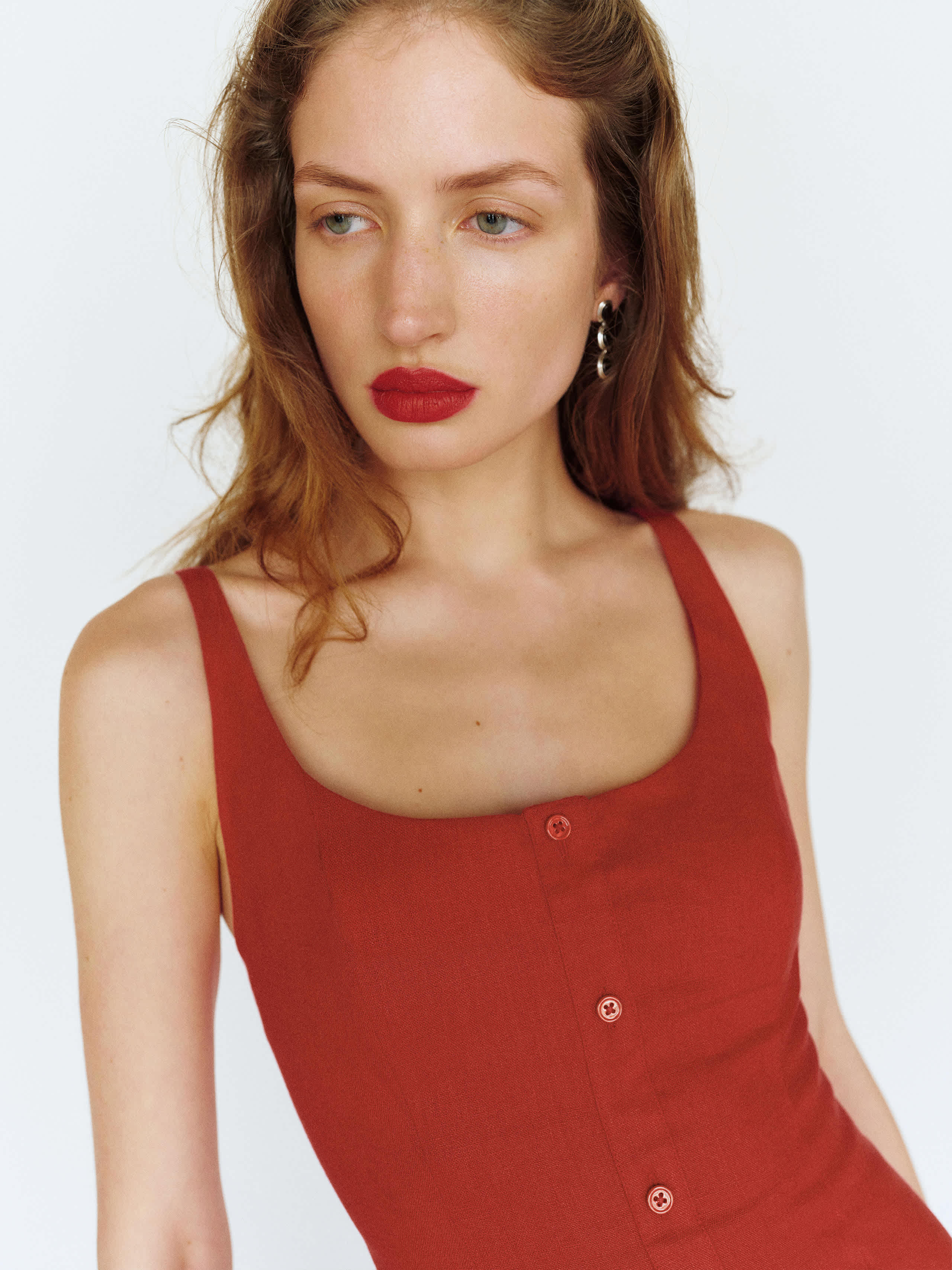 Fraise Linen Dress