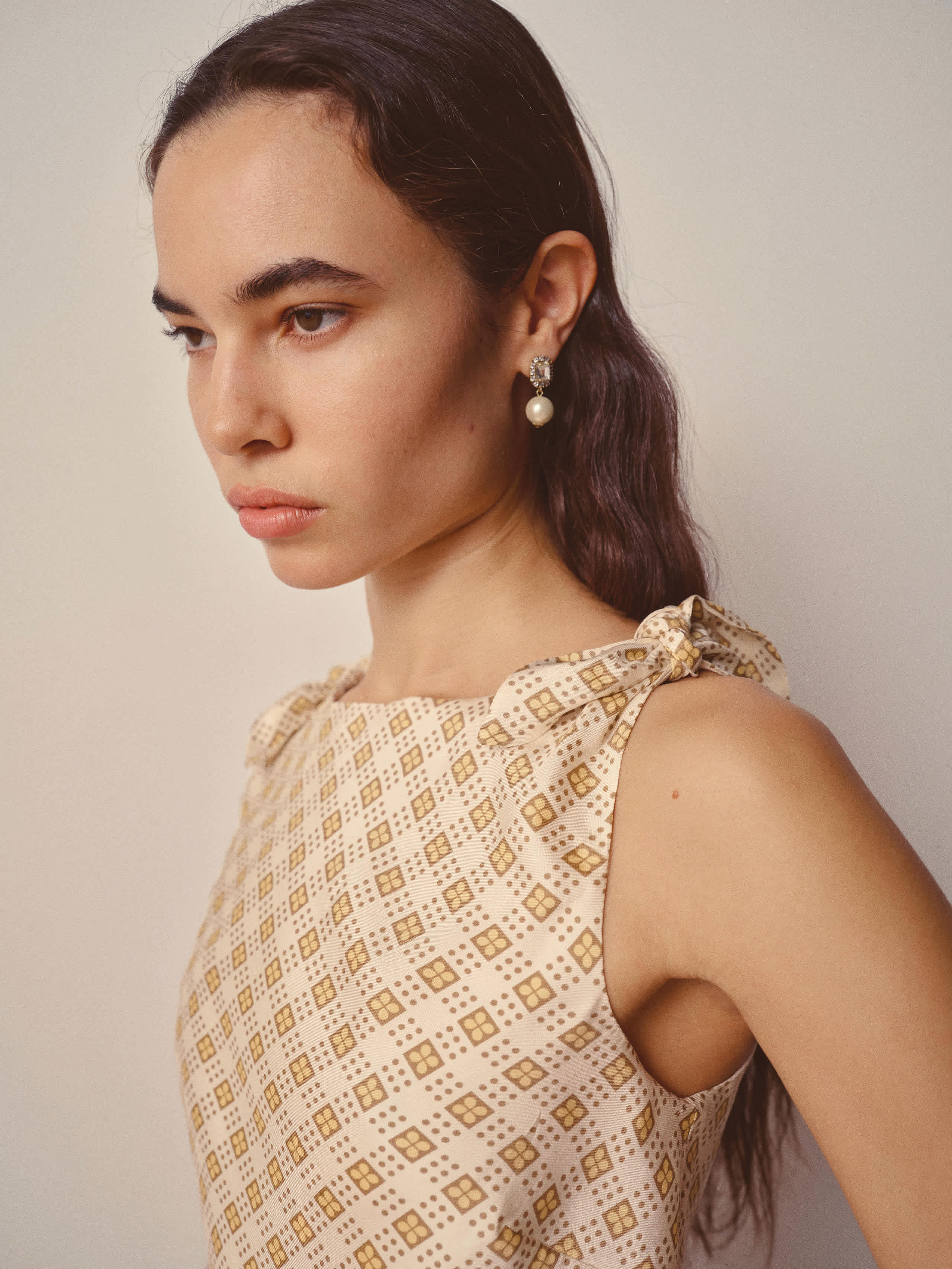 Louisa Silk Twill Dress