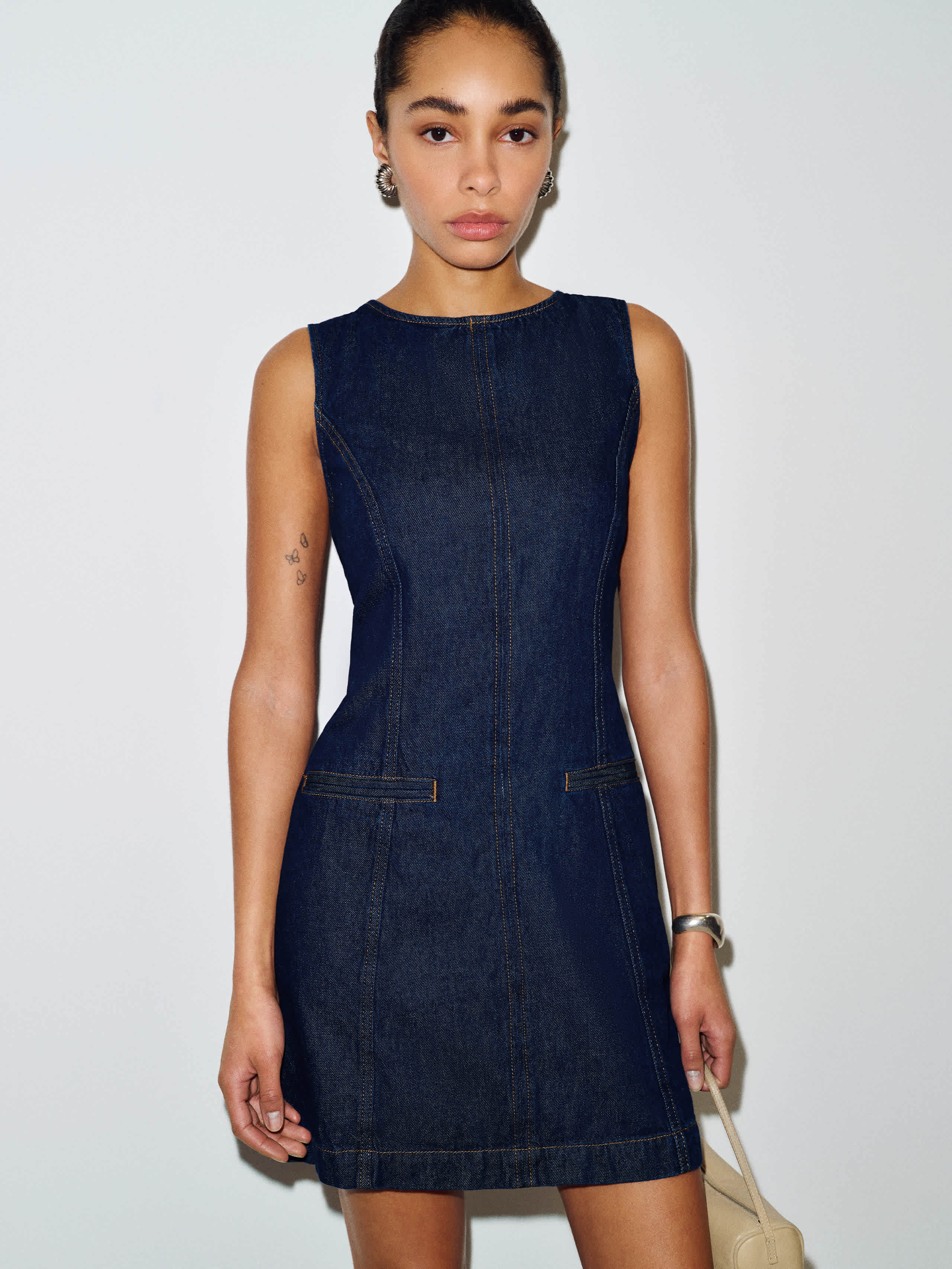 Citron Denim Mini Dress