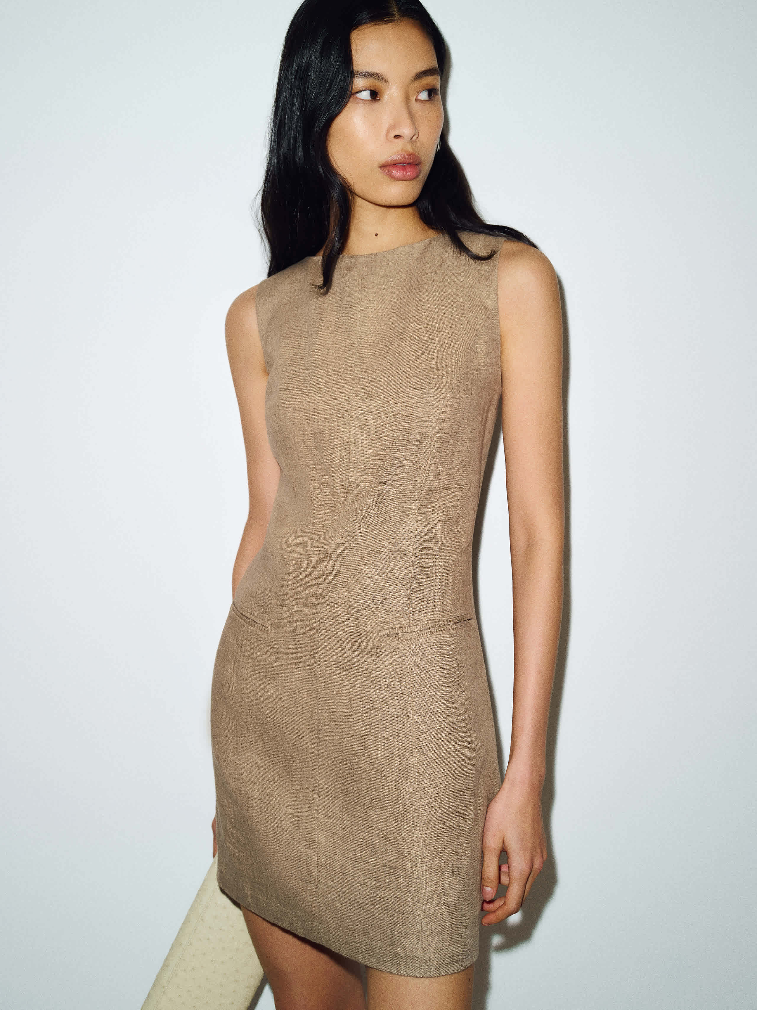 Citron Linen Dress