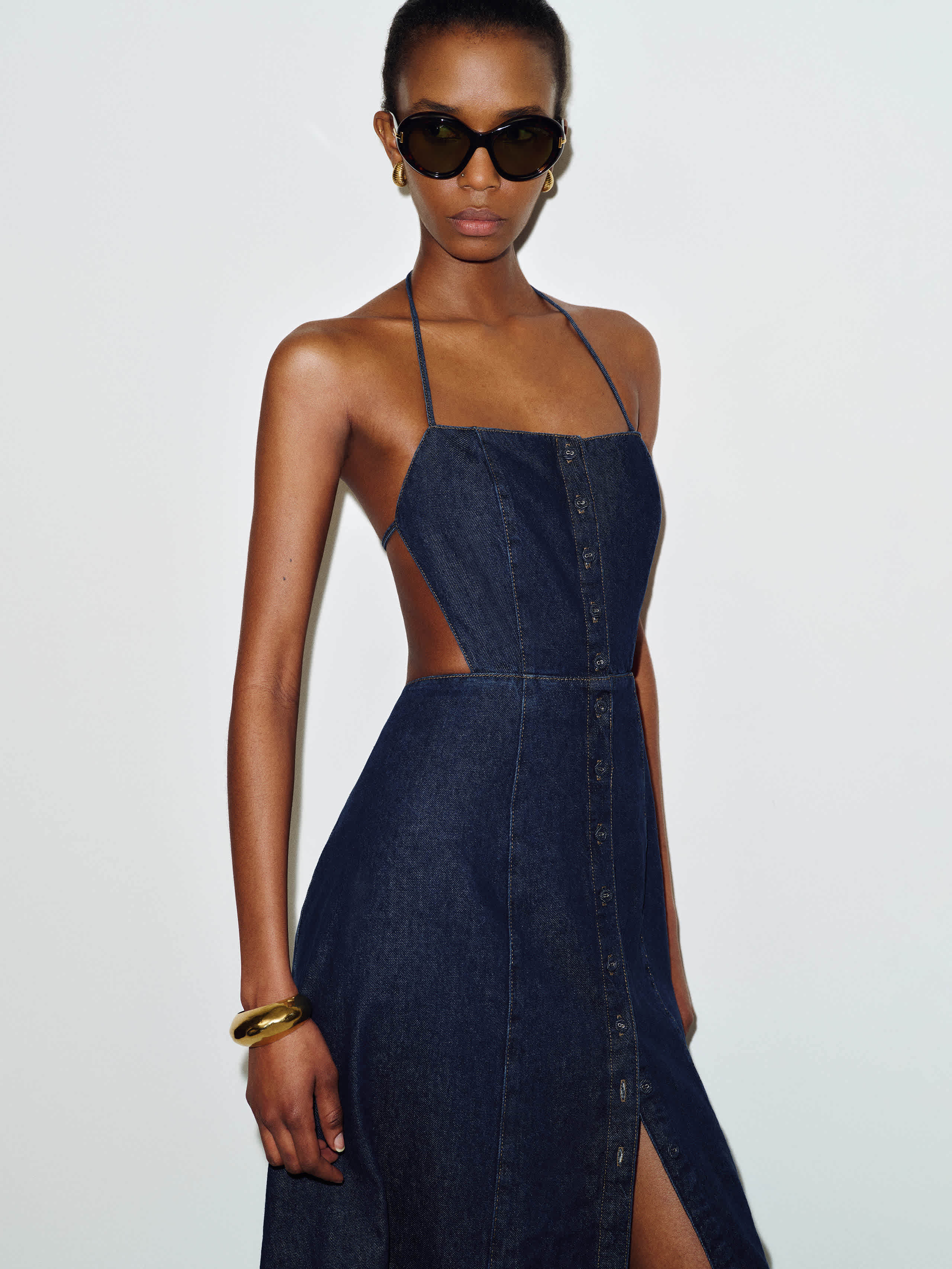 Manon Denim Midi Dress