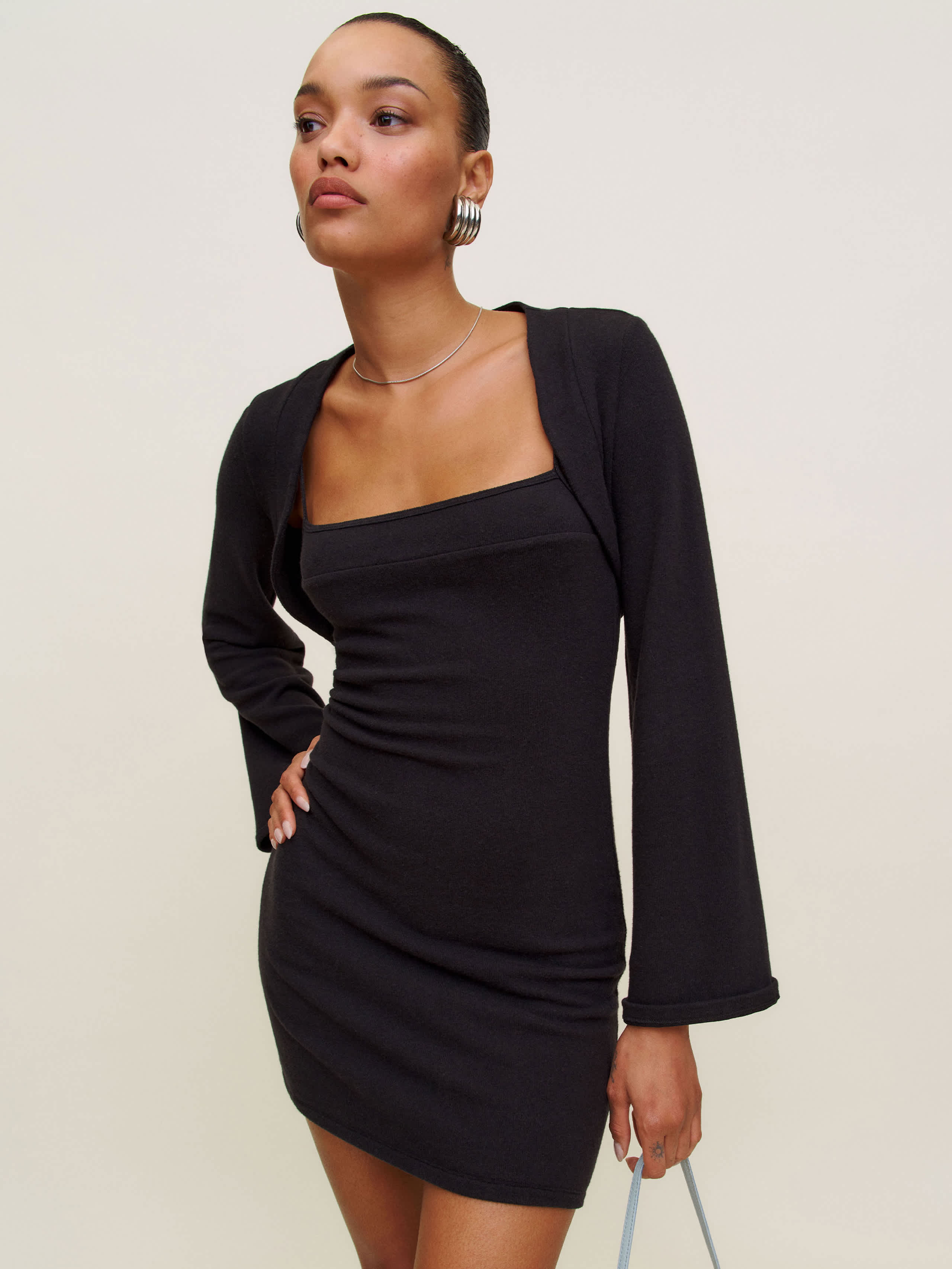 Chloe Knit Shrug Dress Set