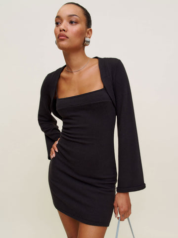 Chloe Knit Shrug Dress Set