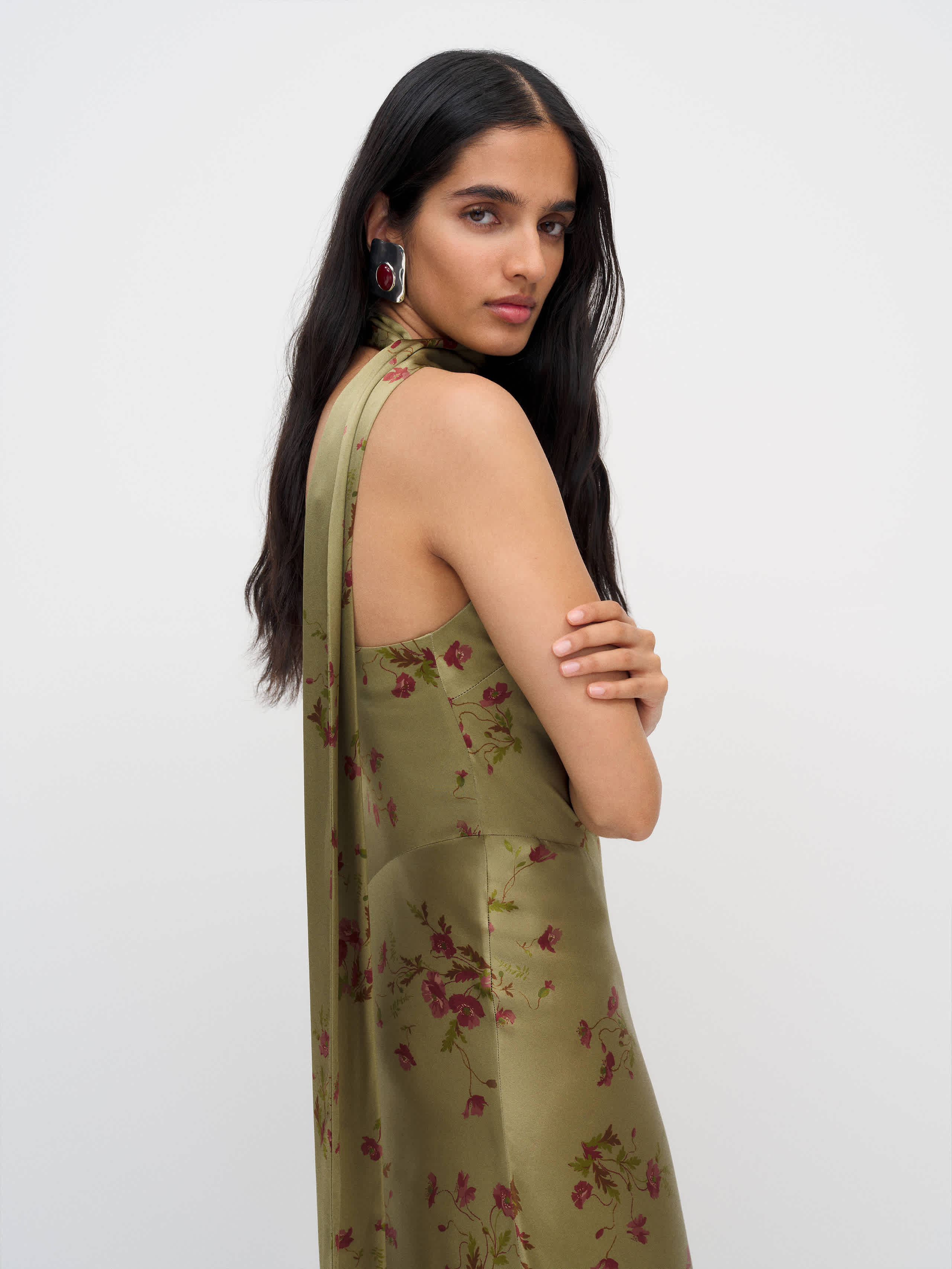 Jazzlyn Silk Dress