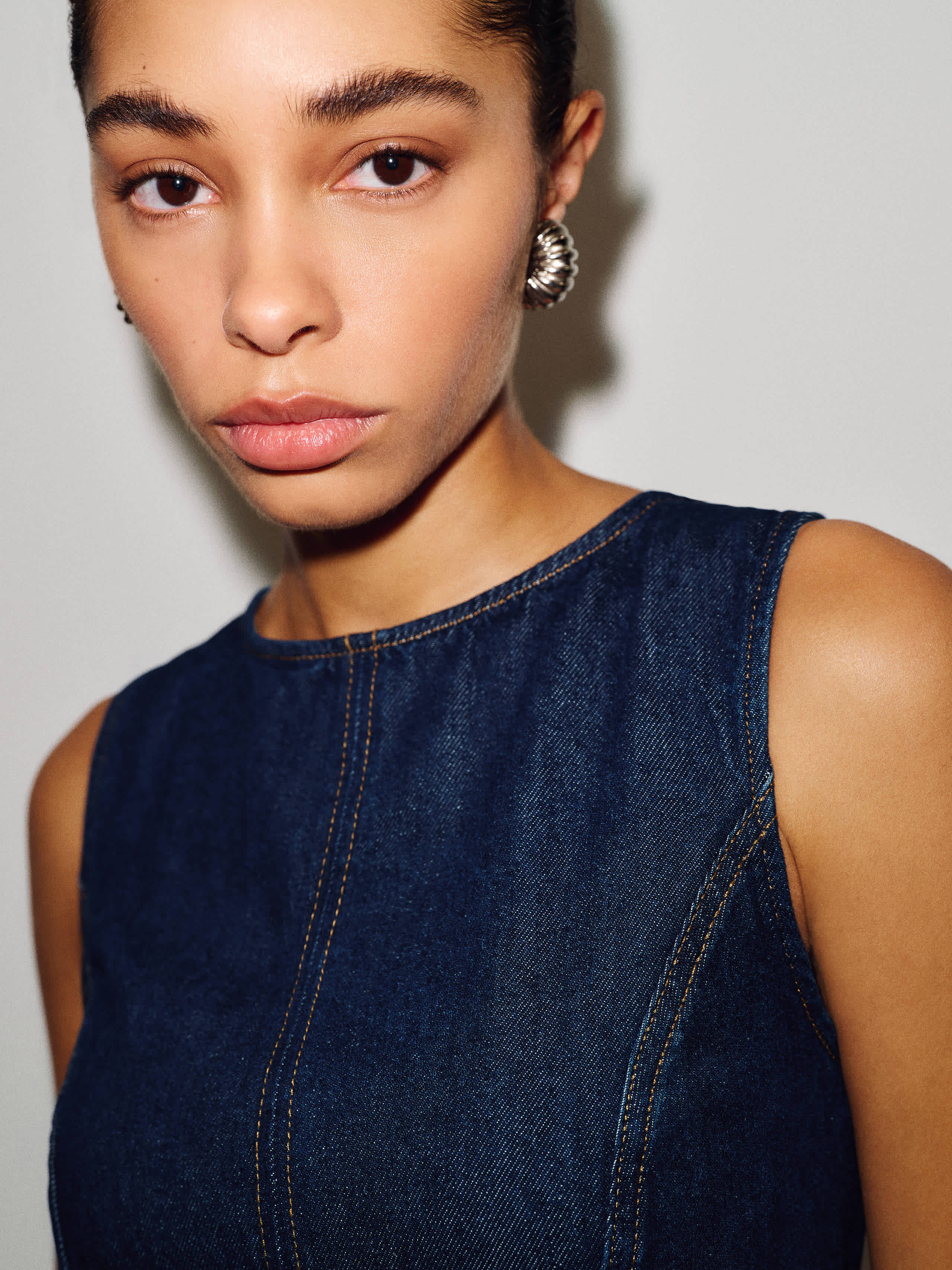 Citron Denim Mini Dress