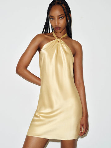 Opaline Silk Dress