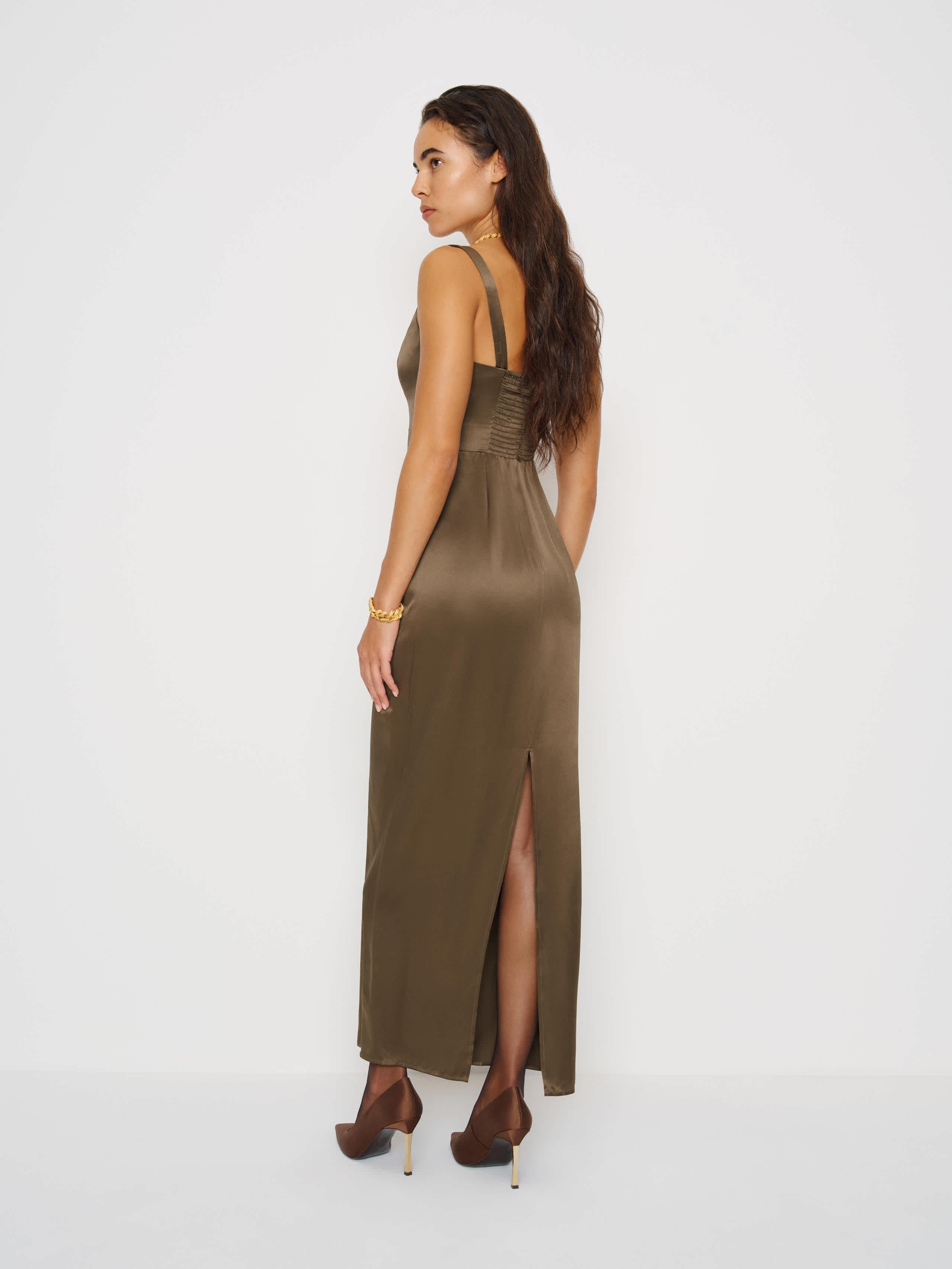 Ambre Silk Dress