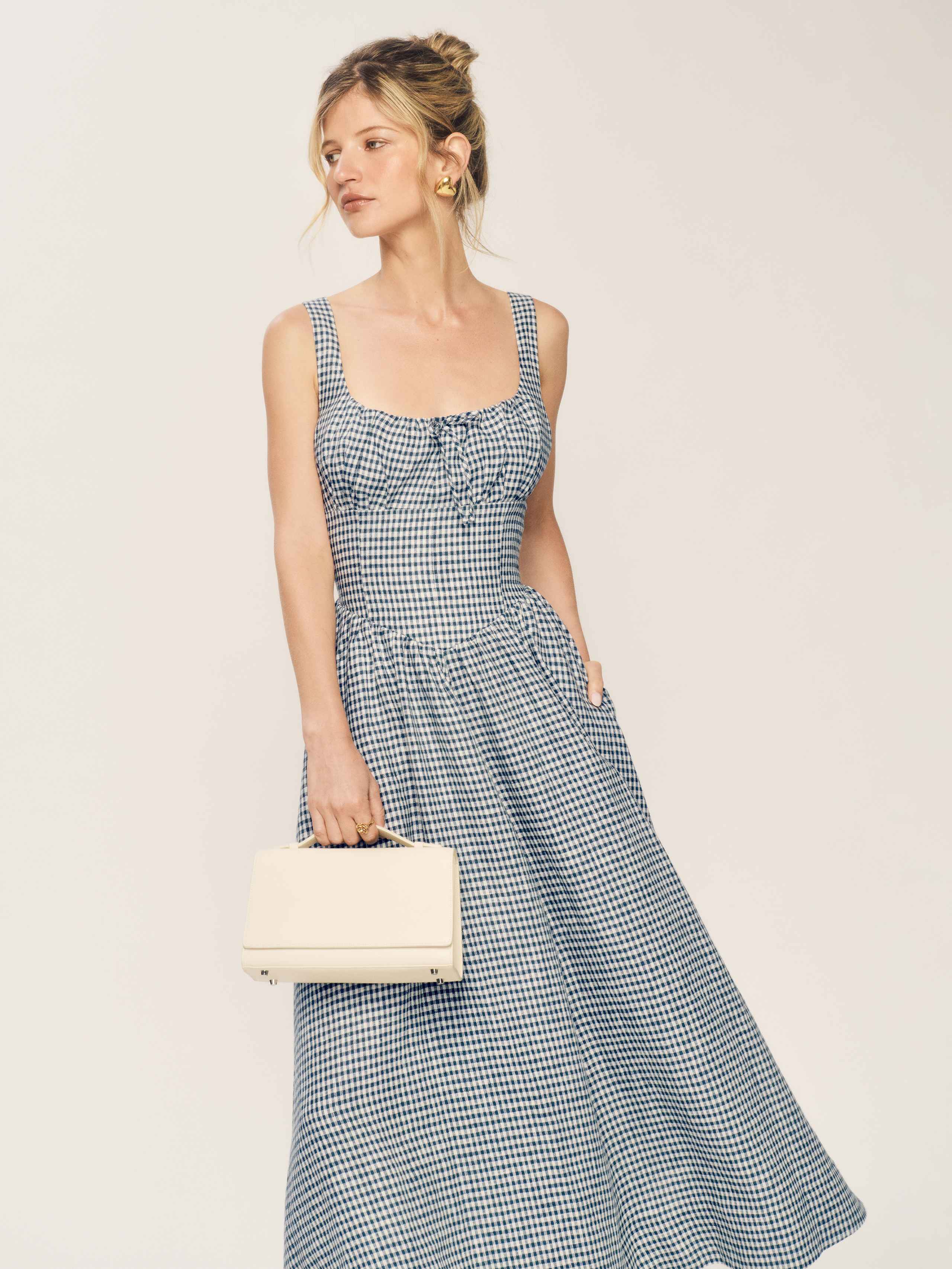 Petites Balia Linen Dress